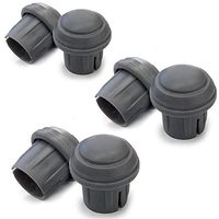 Durable Mushroom Walker Glide Caps - Gray (3)