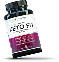 Keto Fit Keto Diet Pills: Vegan Keto Fat Burner Weight Loss Pills with Exogenous Ketones Beta-Hydroxybutyrate (BHB) Salts, Apple Cider Vinegar & Caffeine, Burn Fat Not Carbs, 60 Veggie Caps