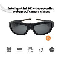 Viview G40 Sports Video Camera Glasses - Outdoor - HD1080@30fps/720P@60fps IP55 Waterproof w/OTG Function & Adjustable Lens- Four Colors (Carbon Black)
