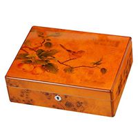 Love lamp Cigar Box Cedar Wood Cigar Humidor Artist Collection Cigar Alcoholized Humidifier (Color : C)