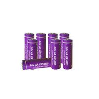 3.6v AA Size Lithium Battery er14505 for Home Alarm System Sensor (8 Pack)