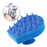 Nument(TM) Massage Brush for Hair, Soft Silicone Shampoo Comb Scalp Massage Brush Color Blue