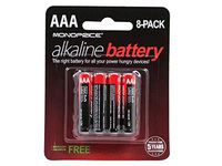 Monoprice AAA Alkaline Battery, 8-Pack