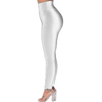 Women's Butt Lift Workout Yoga Pants Solid Colors Basic Stretch High Waist Tummy Control Leggings Sport Tights for Women White