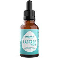 100 Servings- Lactase Drops - Elepure - Lactose Intolerance Enzyme - 20 Milliliters