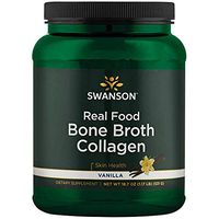 Swanson Real Food Bone Broth Collagen - Vanilla 18.7 oz Pwdr
