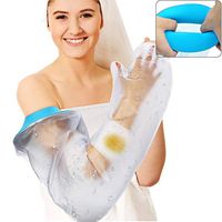 Waterproof Arm Cast Cover for Shower Adult Long Full Protector Cover Soft Comfortable Watertight Seal to Keep Wounds Dry Bath Bandage Broken Hand,Wrist,Finger,Elbow No Mark on Skin,Reusable