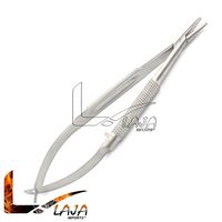 LAJA IMPORTS BARRAQUER NEEDLE HOLDER STRAIGHT 4"/10CM (W/O LOCK), SMOOTH