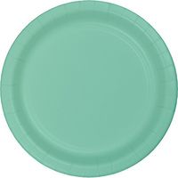 Creative Converting 324477 Touch of Color 96 Count Dessert/Small Paper Plates, Fresh Mint