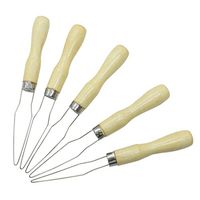 Gonioa 5Pcs 6.7Inch Button Hook Helper,Grip Button Hook Helper and Zipper Pull Assist Tool Zipper Pull ​for Limited Dexterity & Mobility (White Color)