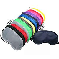 MANSHU 24 Pieces Eye Mask Shade Cover Blindfold Travel Sleep Eye Masks with Nose Pad for Travel Sleep or Party Supplies Game.(12 Colors)