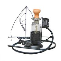 Size Iron Acrylic Sailboat Ship Hookah Shisha