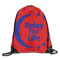 TPSXXY Relay for Life Large Christmas Drawstring Bag Santa Present Bag Basket Gifts Sack