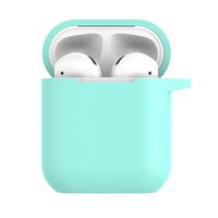 ❤️Byedog❤Silicone Anti-Lost Protective Cover Skin Case for Apple AirPods Charging Case (Mint Green)