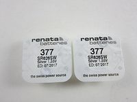 Renata 2X SR626SW SR626 V377 377 1.55v Silver Oxide Button Cell Watch Battery Batteries in Factory Packaging