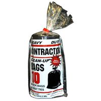 PRIMROSE PLASTICS/COM 10212 10CT 2Mil BLK Cont Bag