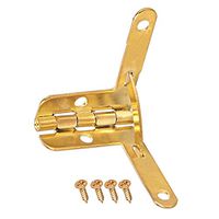 uxcell Concealable Quadrant Hinge 28mmx22mm Foldable Gold Tone Humidor Boxes Wine Cigar Case Fittings 15pcs