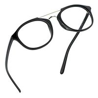 LifeArt Blue Light Blocking Glasses, Anti Eyestrain, Computer Reading Glasses, Gaming Glasses, TV Glasses for Women Men, Anti UV, Anti Glare (Black, No Magnification)