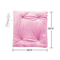 Leoneva USB Heating Cushion, Unisex Home Office Winter Soft Plush Electric Heated Cushion,Size 15x15 inch Chair Pads