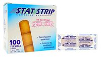 STAT Strip Adhesive Bandages 100 Flexible Latex Free 1x3 inch