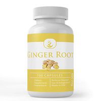 Ginger (100 Capsules, 400 mg Serving) by Pure Organic Ingredients, Calm Upset Stomach & Nausea, Relieves Stomach Related Discomfort, Promotes Healthy Joints*