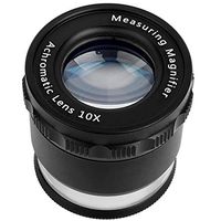 10x Illuminated Focus Adjustable Cylindrical Loupe Magnifier Measuring Magnifying Glass with Multi Scale Precision Calibration