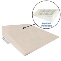 ERGO21 Acid Reflux Bed Wedge Pillow - LiquiCell Membranes to Promote Blood Flow - Removable 100% Supima Cotton Cover. (2 Sizes) Heartburn, snoring, postnasal drip. USA (Large- 31"W x 28"L x 7"H)