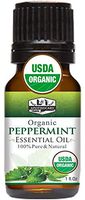 1 fl. Oz / 30 ml Organic Peppermint Essential Oil, USDA Certified Organic Peppermint Essential Oil, 100% Pure, Natural Peppermint Essential Oil