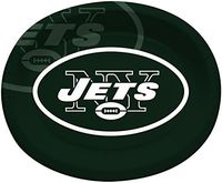 Creative Converting Officially Licensed NFL Oval Paper Platters, 8-Count, New York Jets