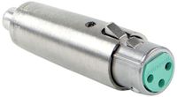 Switchcraft 322X 3-Pin XLR Female to RCA Female Adapter, Nickel Finish