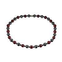 elegantstunning Hematite Powerful Magnetic Necklace Black Bluestone Health Bracelet for Women Men Arthritis Pain Relief or for Sports Related