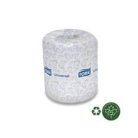 SCA Tork Universal Bath Tissue, 2-Ply, White, 4.5" x 3.75",500 Sheets/Roll, 96 Rolls Per Case