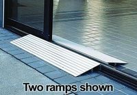 EZ-ACCESS Threshold Ramps - 4" x 22¼" x 34", 3¾" - 4¼" Rise, 11 lb - 1 Each