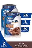 Pure Protein Powder, Natural Whey Protein, Low Sugar, Gluten Free, Rich Chocolate, 1.75 lbs, 2 Pack