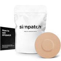 SIMPATCH – Adhesive Patch for Libre (25-Pack) – Waterproof Adhesive (Beige)