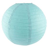 uxcell Paper Christmas Party Handmade DIY Hanging Decor Lantern 16 Inch Dia Turquoise
