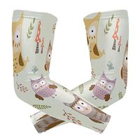 LEVEIS Trendsetter Owl Arm Sleeves UV Protection for Men Women Sunblock Protective Gloves Running Golf Cycling Driving Long Arm Cover 1 Pair