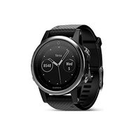 Garmin 42mm Fenix 5S Silver And Black Band GPS Running Watch