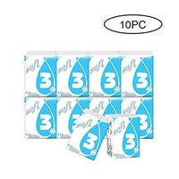 Ofanyia Soft 3 Layers Pocket Tissue Facial Tissue Portable Handkerchiefs Napkins Paper 10 Pack Set