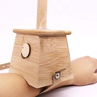 Adjustable Temperature Thickening Wood moxibustion Box Family moxibustion moxibustion Apparatus