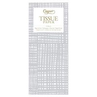 Caspari Raffiné Tissue Paper in Silver, 8 Sheets Included