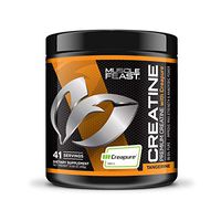 Muscle Feast Creapure Creatine Monohydrate Powder, Premium Pre-Workout or Post-Workout, Easy to Mix, Gluten-Free, Safe and Pure, Kosher Certified (300g, Tangerine)