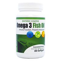 Great Lakes Nutrition Omega 3 Odorless Fish Oil Supplement for Men & Women, 1000mg, 60 Softgels