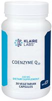 Klaire Labs Coenzyme Q10 - 100 Milligrams CoQ10 as Ubiquinone, Hypoallergenic Formula for Cardiovascular & Cellular Energy Support (30 Vegetarian Capsules)