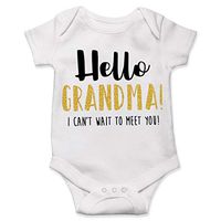 Lucky Star Pregnancy Reveal to Grandparents, Grandma, Baby Announcement White