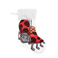Christmas Socks Ladybird Personalized Santa Stocking 2pcs Set Gift Kids Fireplace/Restaurant/Hotel/Club/bar for Xmas Tree Decor
