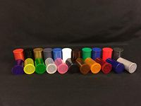19 DRAM POP TOP Bottles Qty Size Count CASE Squeeze Medical Cannabis Weed Pot Ganja 420 Open Rx Pill Bottles Prescription Crafts Coins Storage Medicine Containers Made in USA (225 PCS, Mix - Random)
