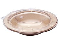 [150 SETS] 12 oz Round Disposable Bowls with Lids- Natural Sugarcane Bagasse Bamboo Fibers Sturdy Twelve Ounce Compostable Eco Friendly Environmental Paper Plastic Bowl Alternative 100% by-product