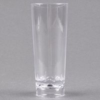 Fineline Tiny Temptations 6413-CL 2 oz. Tiny Barware Clear Cordial Plastic Shot Glass - 10/Pack