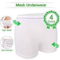 Mesh Underwear Postpartum Disposable Hospital Mesh Panties Briefs for Post C-Section, Maternity Briefs - Washable | Soft,Stretchy,High Waist Mesh Postpartum Underwear Women (M)